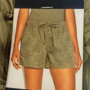 Women's Gap Pull-On Size Small Drawstring Jungle Lyocell Tencel Shorts Comfy NWT